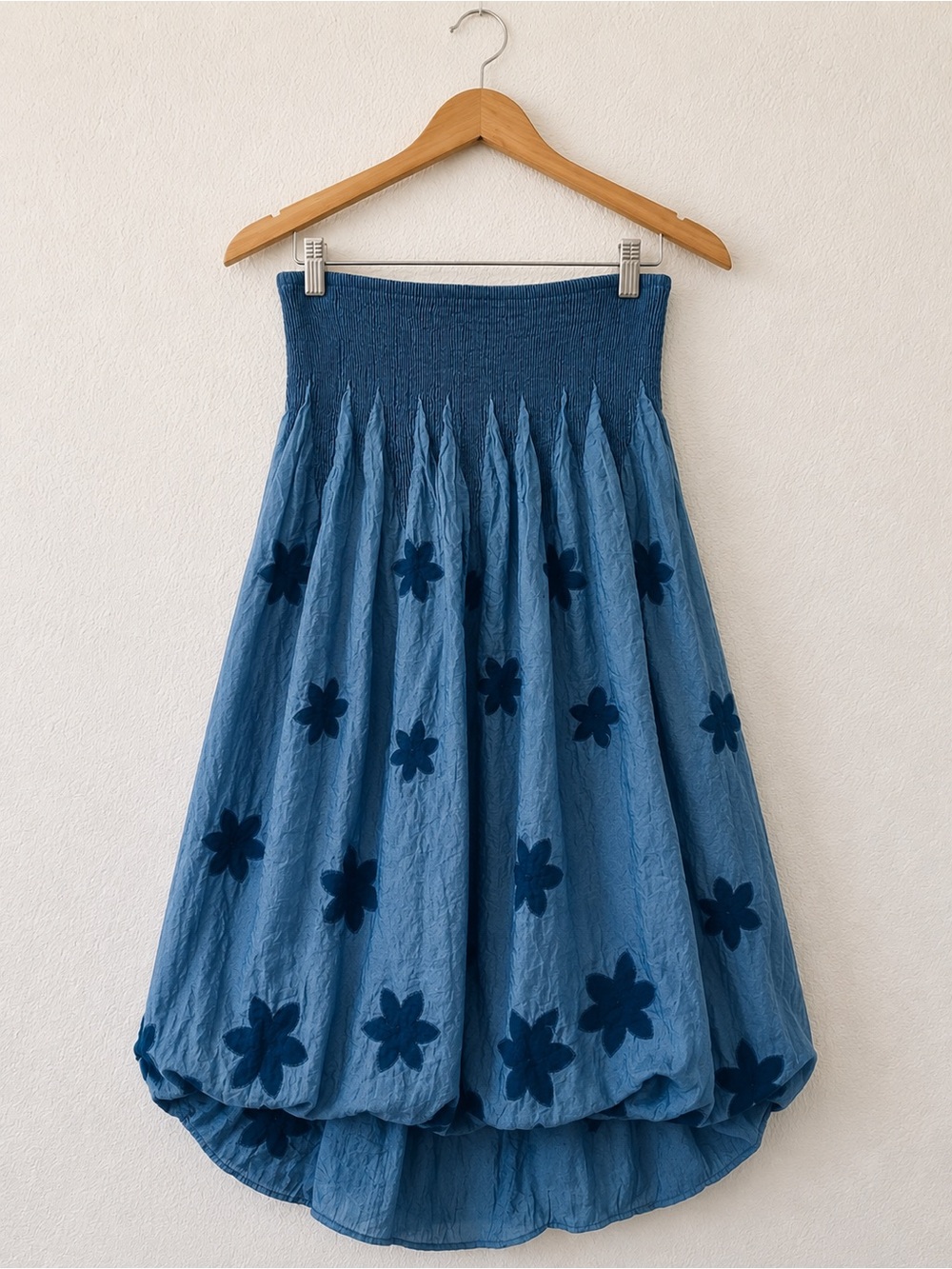 Vintage Y2K Blue Convertible Skirt Dress Boho Fairycore Whimsigoth One Size - Picture 3 of 4